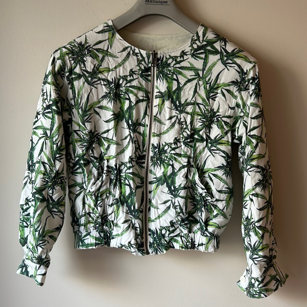 Reversible 420 bomber jacket
